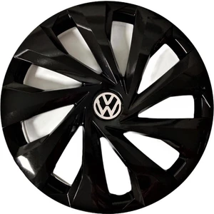 Volkswagen Polo 15'' Inç Piano Black 4'lü Set Jant Kapağı Çelik Jant Görünümlü
