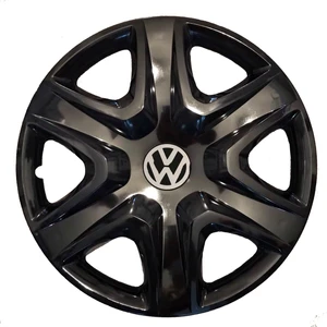 Volkswagen Caddy 15'' Inç Piano Black 4'lü Set Jant Kapağı Çelik Jant Görünümlü