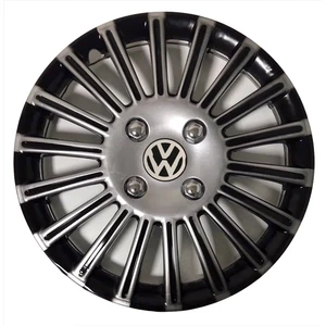 Volkswagen Transporter 15'' Inç Gri - Siyah 4'lü Set Jant Kapağı Çelik Jant Görünümlü