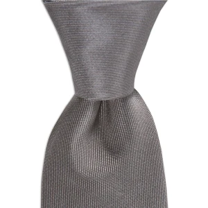 1001 Kravat Gri Renkli 7,5 cm Genişliğinde Ipek Kravat