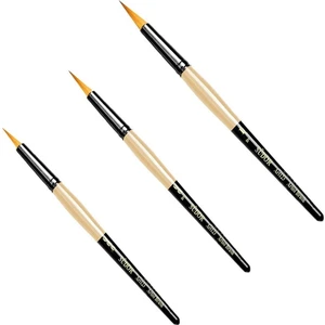 123 Seri Sentetik Yuvarlak Uçlu Fırça 3'lü Set