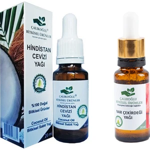 Çalıkoğlu Bitkisel Ürünler Hindistan Cevizi Yağı - Nar Çekirdeği Yağı 2'li Avantaj Paketi 20 ml