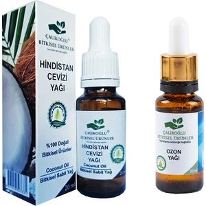 Çalıkoğlu Bitkisel Ürünler Hindistan Cevizi Yağı - Ozon Yağı 2'li Avantaj Paketi 20 ml
