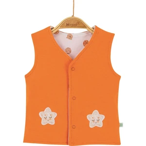 Organik Yelek Star Smile Turuncu