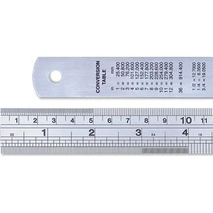 A 0321 Çelik Cetvel 200 x 20 x 0,80 mm / 8 Inch