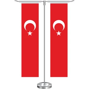 Bayrak Online T Dikdörtgen Türk Masa Bayrağı Takımı