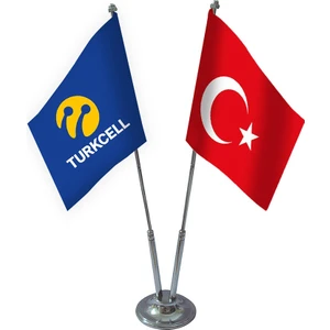 Bayrak Online Ikili Turkcell Masa Bayrağı Takımı