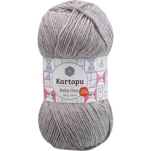 HDYME Kartopu Baby One El Örgü İpi  | Açık Gri K1000