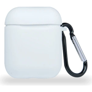 Caseart Apple Airpods Renkli ve Askılı Silikon Kılıf - Beyaz