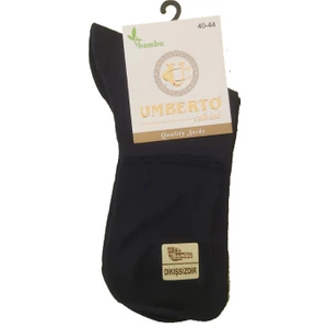 3 Çift Lacivert Renk Dikişsiz Yarım Konç Bambu Çorap