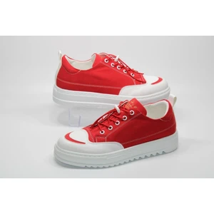 Kalın Hafif Taban Ayarlı Lastik Bağcıklı Günlük Sneakers