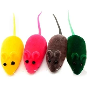 Pet Toys Kedi Oyuncağı Sesli Fare 4'lü 6 cm