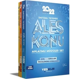Yediiklim Yayınları ALES 2022 Master Serisi Konu Anlatımlı Modüler Seti