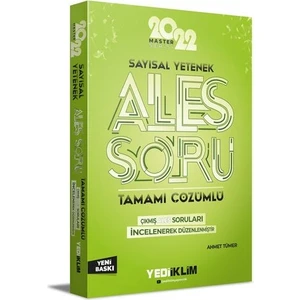 Yediiklim Yayınları ALES 2022 Master Serisi Sayısal Yetenek Tamamı Çözümlü Soru Bankası