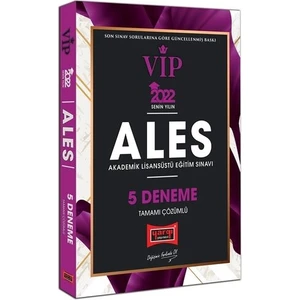 Yargı Yayınevi ALES 2022 VIP Tamamı Çözümlü 5 Deneme