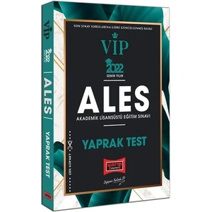 Yargı Yayınevi ALES 2022 VIP Yaprak Test