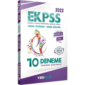 Yediiklim Yayınları EKPSS 2022 Tüm Adaylar Tamamı Çözümlü 10 Deneme