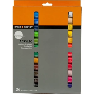 Daler Rowney Daler-Rowney Simply Akrilik Boya Seti 24 Renk x 12 Ml.