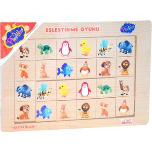 Onyıl Oyuncak 268/269/270 Ahşap Eğitici  4 Çeşit Eşleştirme Hayv.