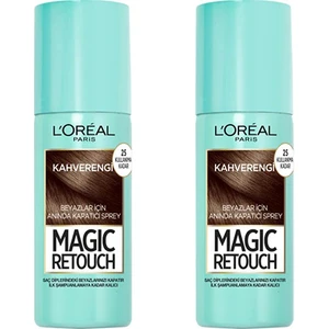 L'Oréal Paris Loreal Paris Magic Retouch Beyaz Dipleri Kapatıcı Sprey - Kahverengi x 2 Adet