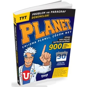 Uzman Yayınları Planet TYT Problem ve Paragraf Denemeleri  - Çalışma Planlı