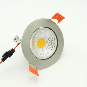 Saten Krom Sıva Altı Spot Cob LED Armatür 5W Trafolu