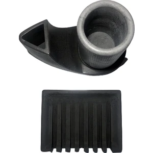 RocArt Home Wavy Beton Diş Fırçalık-Sabunluk Set (Siyah-Gri)