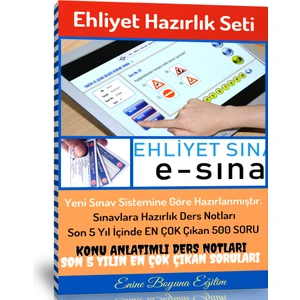 Enine Boyuna Eğitim Ehliyet Hazırlık Seti (Ehliyet Kitabı ve 500 Soruluk Deneme)