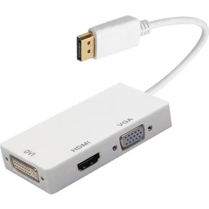 Display Port To Dvı/vga/hdmı 3in1 Çevirici Adaptör Kablo Display DVI VGA HDMI