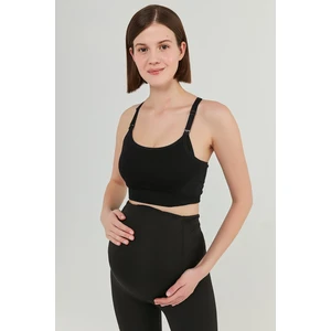 Siyah New Mom Seamless Active Spor Sütyeni