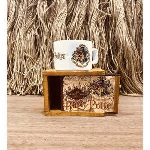 Hediye Deposu Harry Potter Büyücü Haritası Özel Tasarım Kutulu Kupa