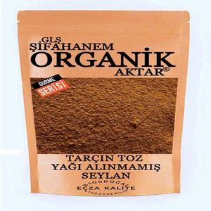 GLŞ Şifahanem Organik Aktar Tarçın Toz 100 gr Yağı Alınmamış  Öğütülmüş Seylan