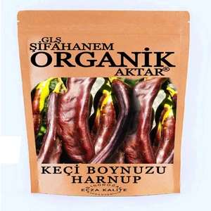GLŞ Şifahanem Organik Aktar Keçi Boynuzu Meyvesi Yeni Mahsül 100 gr  Harnup Çayı Bitkisi