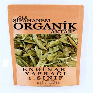 GLŞ Şifahanem Organik Aktar Enginar Yaprağı Çayı 100 gr Enginar Kurusu Bitkisi  Otu