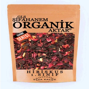 GLŞ Şifahanem Organik Aktar Hibiskus 100 gr  ( Bamya Çiçeği Medine Gülü Mekke Gülü )