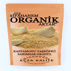 GLŞ Şifahanem Organik Aktar Sarımsak Tozu Granül 100 gr  Yağı Alınmamış Kastamonu Taşköprü
