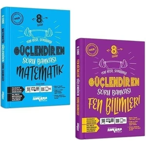 Ankara Yayıncılık 8.Sınıf  Matematik Fen Bilimleri Güçlendiren Soru Bankası Seti 2021