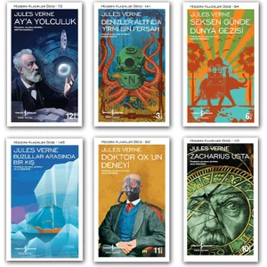 Iş Bankası Yayınları Klasikleri Jules Verne Set 6 Kitap