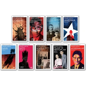Amerika - Felice’ye Mektuplar - Şato - Dönüşüm - Franz Kafka Set - 9 Kitap