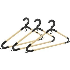 Ahşap Elbise Askısı - 6 Lı Ahşap Kıyafet Elbise Askısı