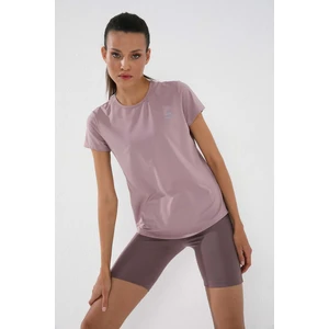 Gül Kurusu Basic Kısa Kol Standart Kalıp O Yaka Kadın T-Shirt - 97144