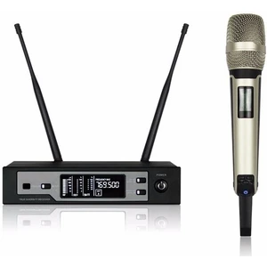 Gold Audio Pro 9100 Eg Uhf - Tek El Mikrofon Gümüş