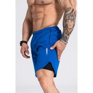 Erkek Spor Şort Çift Katmanlı | Mavi | Comfortable Serisi