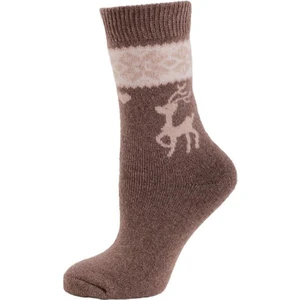 Casual Wool Socks Erkek Çorap Bej Kahverengi