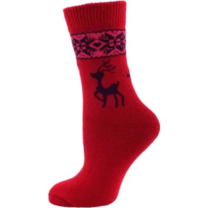 Casual Wool Socks Kadın Çorap Kırmızı Lacivert