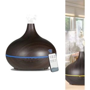 Aroma Difüzör Gece Işığı 7 LED Nemlendirici Kumandalı Buhar Makinesi 550ML.