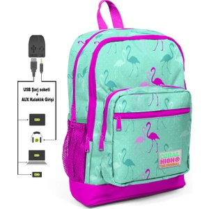 Coral High 23275 Usb-Aux Soketli Sırt Çantası