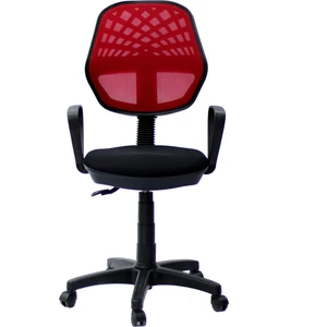 Orianna Design Kırmızı-Siyah Fileli Bilgisayar Oyuncu Koltuğu Ofis Çalışma Sandalyesi Koltuğu Döner Sandalye