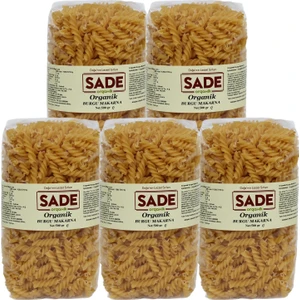 Sade Organik Organik Burgu Makarna 500 gr 5'li