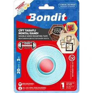 Çift Taraflı Montaj Bandı 20 mm x 3 Metre (BNMD2030)